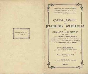 Catalogue entier postal
