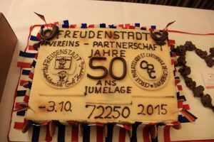 Freudenstadt jumelage cercle gateau