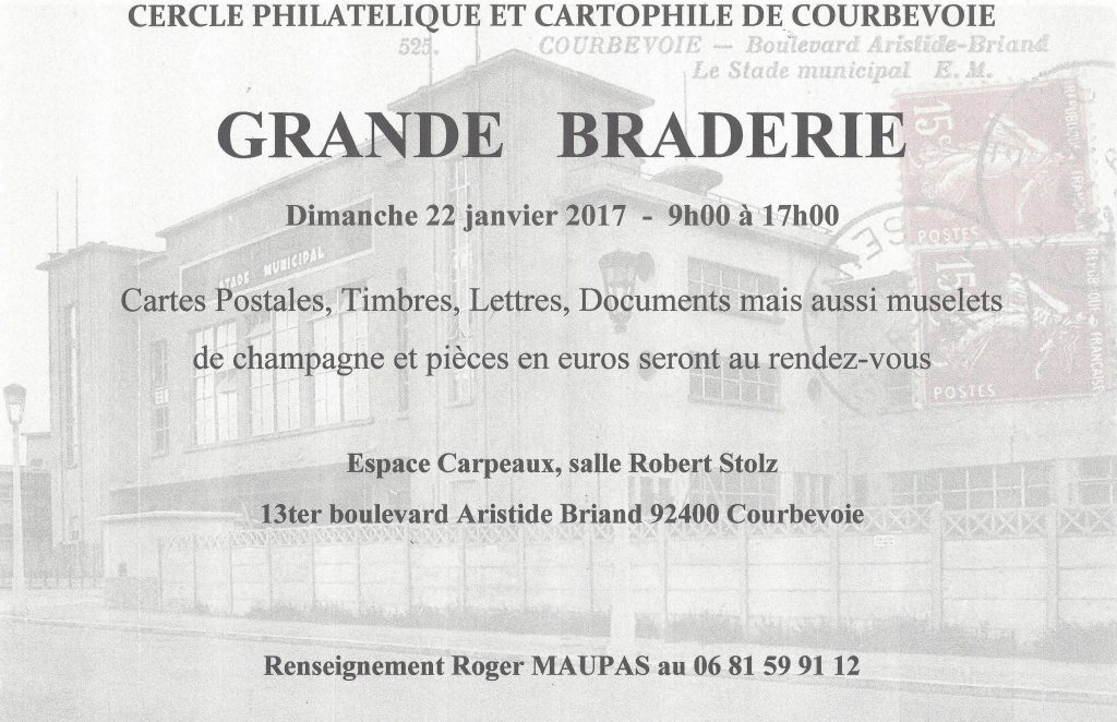 Braderie janvier 2017